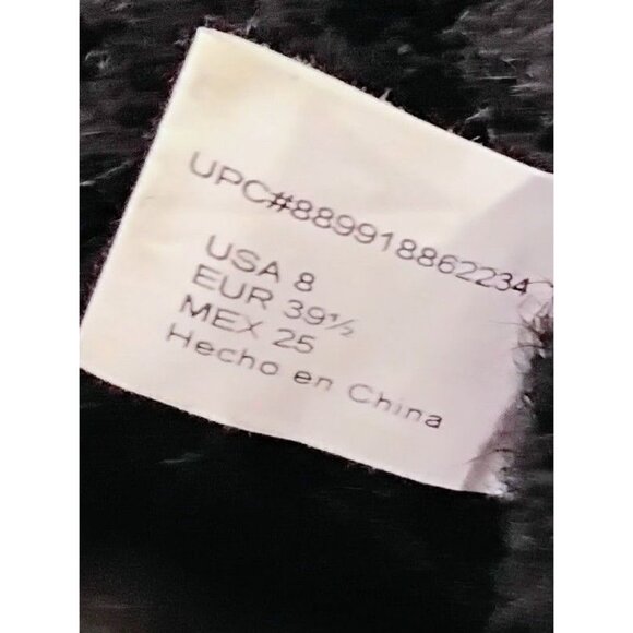 Pawz Dog Boots Black Faux Fur Suede Bow Detail Womens Size 8 - Picture 5 of 7